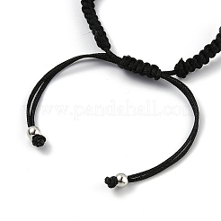 Adjustable Nylon Cord Braided Bead Bracelet&nbsp;EJEW-H118-01P