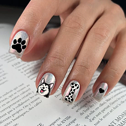 304 Stainless Steel DIY Nail Art Templates&nbsp;MRMJ-PH0003-10B