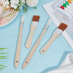 4Pcs 2 Styles Nylon Bristle Paint Brush&nbsp;AJEW-GF0012-96