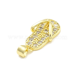 Rack Plating Brass Micro Pave Cubic Zirconia Pendants&nbsp;LS-KK-D359-32G
