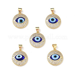 Real 18K Gold Plated Brass Clear Cubic Zirconia Pendants&nbsp;ZIRC-L102-12G