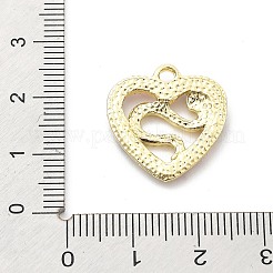 Snake Shape Alloy Rhinestone Pendants&nbsp;PALLOY-Q030-01D