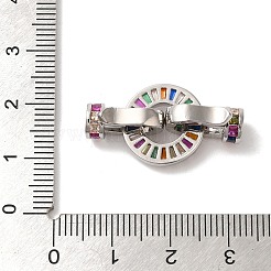 Brass Fold Over Clasps&nbsp;KK-A227-34P