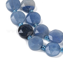 Dyed & Heated Natural Blue Aventurine Beads Strands&nbsp;G-C116-A57-01