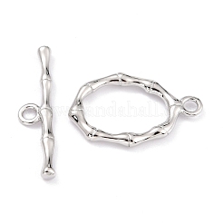 Rack Plating Brass Toggle Clasps&nbsp;KK-B036-07P