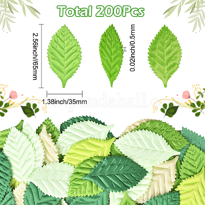 200Pcs Leaf Polyester Ornament Accessories&nbsp;DIY-SP0006-22-1