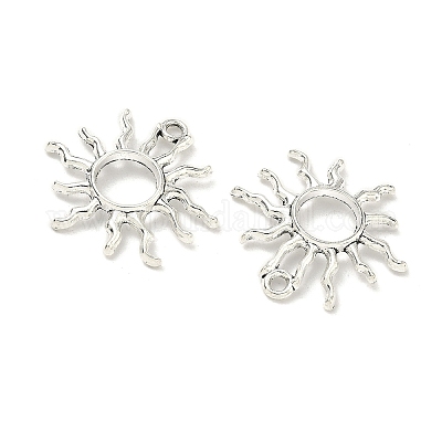 Tibetan Style Alloy Sun Pendants&nbsp;X-TIBEP-M020-09AS-1