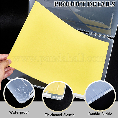 Transparent Plastic Packaging Boxes with Hinged Lid&nbsp;AJEW-WH20060-90A-1