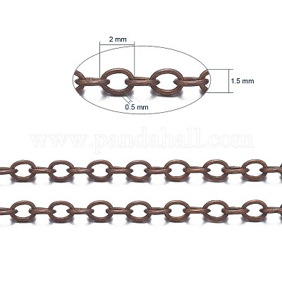 Brass Cable Chains&nbsp;X-CHC-034Y-R-NF-1