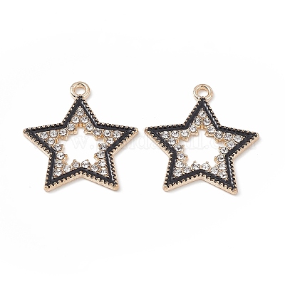 Alloy Rhinestone Pendants&nbsp;X-FIND-C019-49KCG-03-1