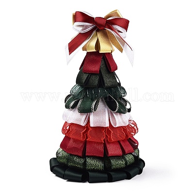 9 Yards 3 Styles Christmas Theme Polyester & Polycotton Ribbons Sets&nbsp;SRIB-A015-01A-01-1