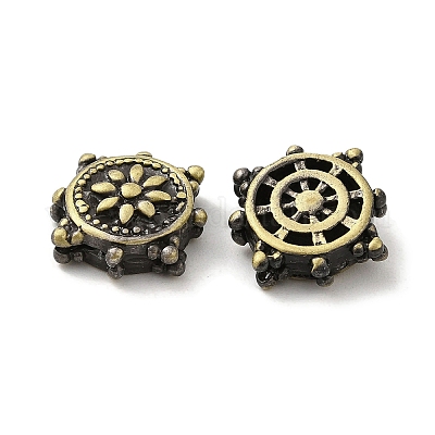 Tibetan Style Rack Plating Brass Bead&nbsp;KK-Q805-52AB-1