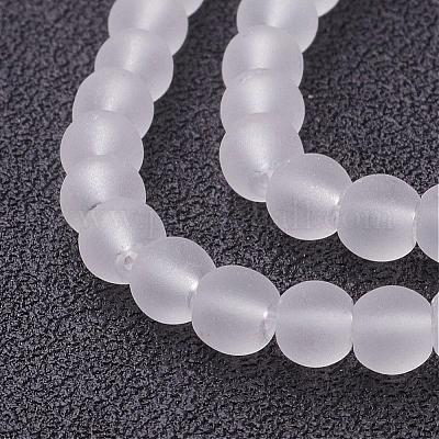 Baking Paint Transparent Glass Bead Strands&nbsp;X-GLAA-S031-4mm-13-1