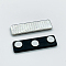 NdFeB Magnetic Work Card, Rectangle, Black, 45x13mm