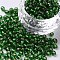 6/0 Glass Seed Beads, Silver Lined Round Hole, Round, Lime Green, 4mm, Hole: 1.5mm, about 1000pcs/100g