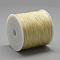 Nylon Braided Cord, Chinese Knotting Cord for Jewelry Making Macrame Craft, Light Khaki, 0.8mm, about 109.36 yards(100m)/roll