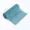 Plastic 24 Rows Rhinestone Mesh Wrap Roll, Cake Wedding Decoration, Dark Turquoise, 90.5~91.5x11.8cm, about 4mm in diameter, 1yard/roll