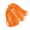Braided Nylon Knitting Thread, Round, Dark Orange, 5.5~6.5mm