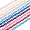 ABS Plastic Cable Chains, Oval, Mixed Color, 13.5~14x8x2mm, 14.9 inch~15.35 inch(38~39cm)/strand