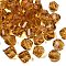 K9 Glass, Imitation Austrian Crystal Beads, Grade AAA, Faceted, Polygon, Sienna, 10mm, Hole: 0.9~1mm