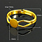 Brass Ring Components, Pad Ring Findings, Adjustable, Golden, 18mm inner diameter, Tray: 6mm