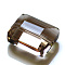 Imitation Austrian Crystal Beads, Grade AAA, K9 Glass, Faceted, Rectangle, BurlyWood, 6x8x4mm, Hole: 0.7~0.9mm