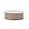 Polyester Ribbon, Striped Pattern, Coffee, 3/8 inch(9mm), about 100yards/roll(91.44m/roll)
