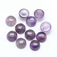 Natural Amethyst Cabochons&nbsp;G-P393-R14-6mm-1