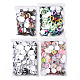 Mixed Pattern Half Round/Dome Printed Glass Cabochons&nbsp;GLAA-T029-16D-1