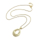 Brass Pendants Necklace&nbsp;NJEW-B101-02G-03-2