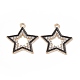 Alloy Rhinestone Pendants&nbsp;X-FIND-C019-49KCG-03-2