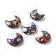 Assembled Synthetic Bronzite and Imperial Jasper Cabochons&nbsp;G-K317-B06-1