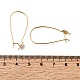Brass Ear Hooks&nbsp;KK-F916-02G-3