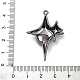 Rack Plating Alloy Pendants&nbsp;PALLOY-V002-12B-01-3