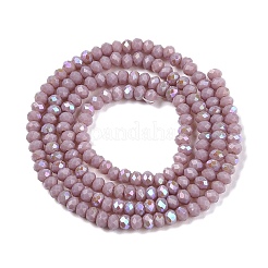 Electroplate Opaque Solid Color Glass Beads Strands&nbsp;LS-EGLA-A044-P1mm-L13