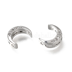 Brass Micro Pave Clear Cubic Zirconia Beads&nbsp;LS-CU-CBAC809-01P