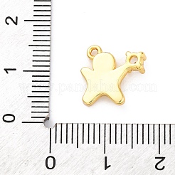 Rack Plating Brass with Cubic Zirconia Pendants&nbsp;KK-Q010-13G