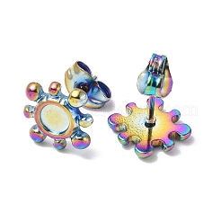 Ion Plating(IP) 304 Stainless Steel Stud Earring Findings&nbsp;STAS-F286-16MC