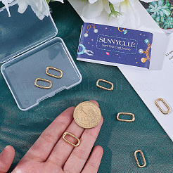 8Pcs Brass Spring Gate Rings&nbsp;KK-SC0007-22