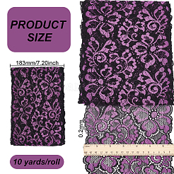 Polyester Lace Flower Fabric&nbsp;DIY-WH0034-95C