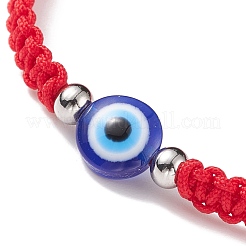Resin Evil Eye Braided Bead Bracelet&nbsp;BJEW-JB08424-01