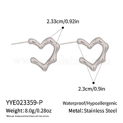 304 Stainless Steel Stud Earrings for Women&nbsp;XA2546-2