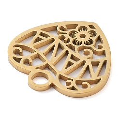 304 Stainless Steel Pendants&nbsp;STAS-M076-04G