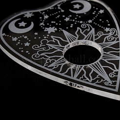Heart Acrylic Pendulum Boards&nbsp;WICR-PW0003-003
