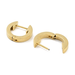 Ion Plating(IP) 304 Stainless Steel Arrow Huggie Hoop Earrings for Women&nbsp;EJEW-C096-12G