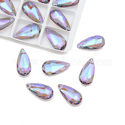 Electroplate Faceted Glass Pendants&nbsp;EGLA-N006-053