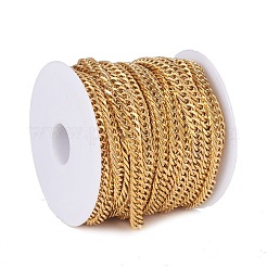 304 Stainless Steel Cuban Link Chains&nbsp;CHS-E018-13G