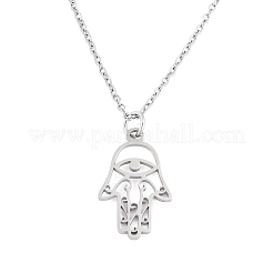 Non-Tarnish 201 Stainless Steel Pendant Necklaces&nbsp;NJEW-T009-JN135-40-1