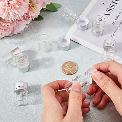 40Pcs Clear Glass Bottles Bead Containers&nbsp;CON-SC0001-15A-01