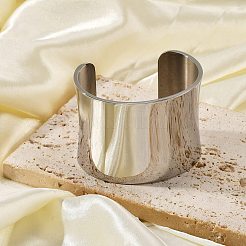 304 Stainless Steel Open Cuff Bangles&nbsp;BJEW-U015-01P